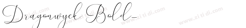 Dragonwyck Bold字体转换